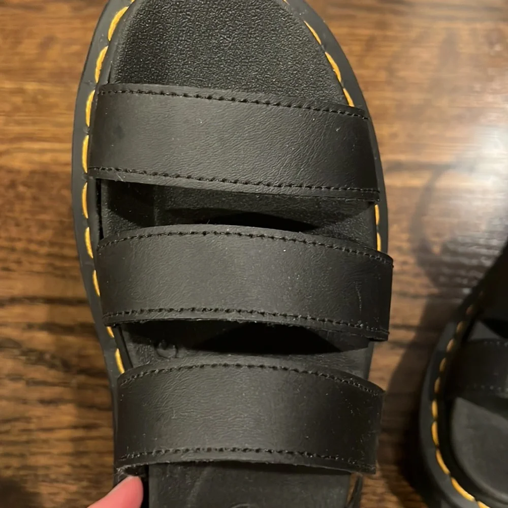 Dr Martens Blaire stewpot sandal in black 6 - Picture 11 of 16